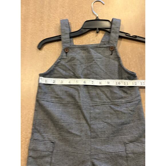 Preppy Art of Class Romper Jumper Overalls Girls Toddler 5T Gray Plaid Sleeveles - Picture 3 of 5